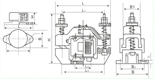 電磁倉壁振動器結構尺寸